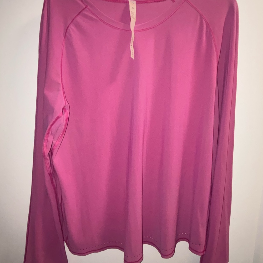 Lululemon Women's Pink Long-Sleeve Performance Top